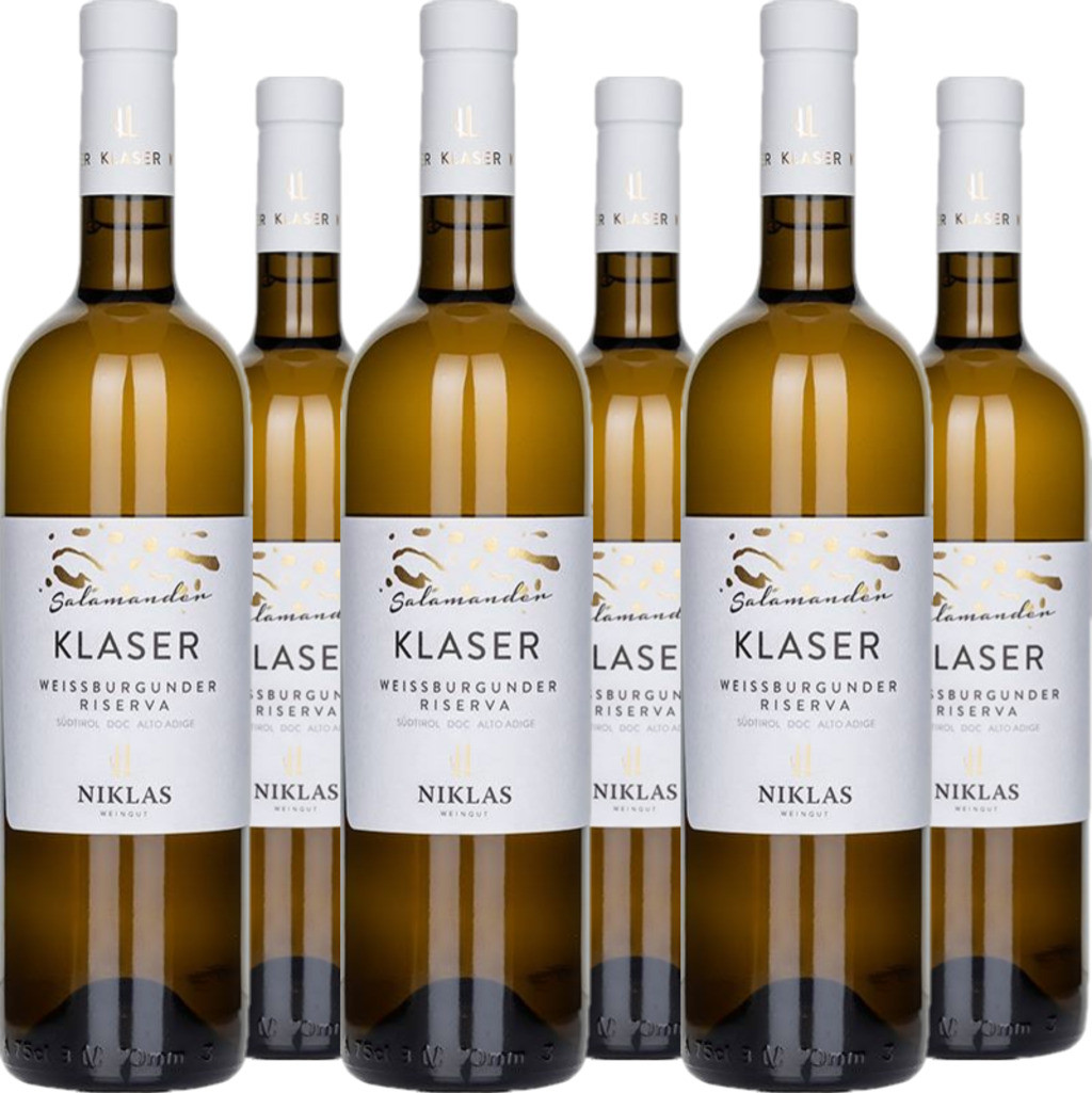 6er Vorteilspaket Weissburgunder Riserva DOC Klaser Salamander