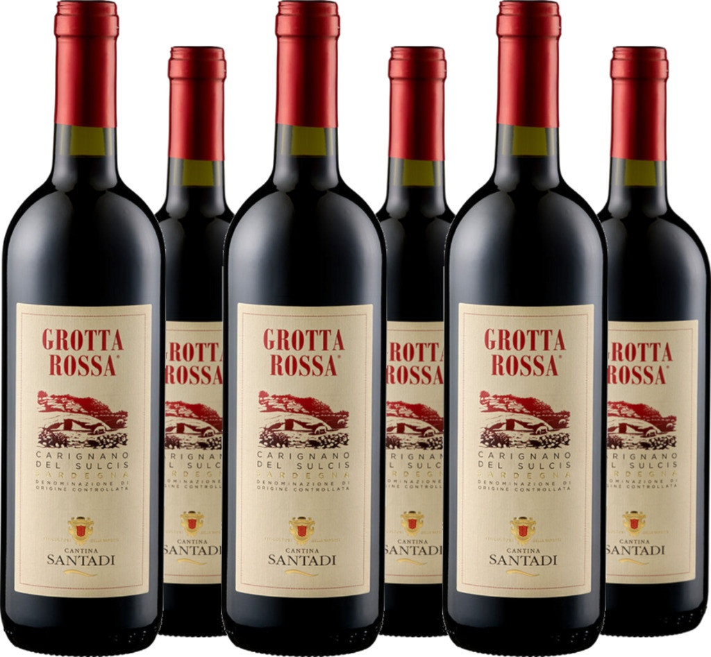 6er Vorteilspaket Carignano del Sulcis Grotta Rossa DOC