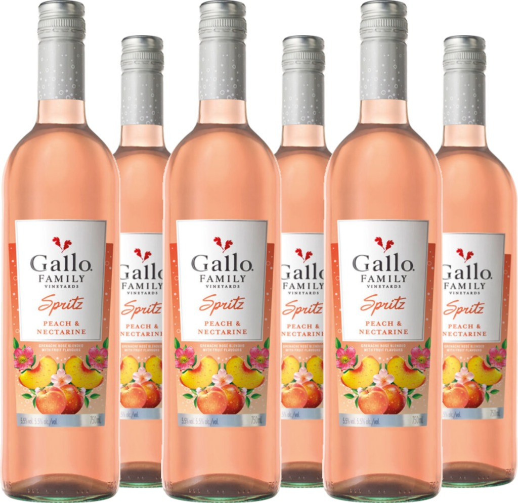 6er Vorteilspaket Gallo Spritz Pfirsich Nektarine