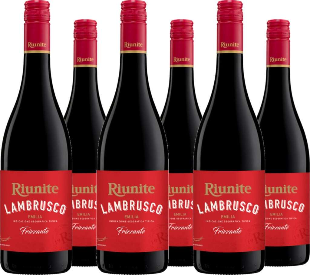 6er Vorteilspaket Riunite Lambrusco Emilia IGT Rosso