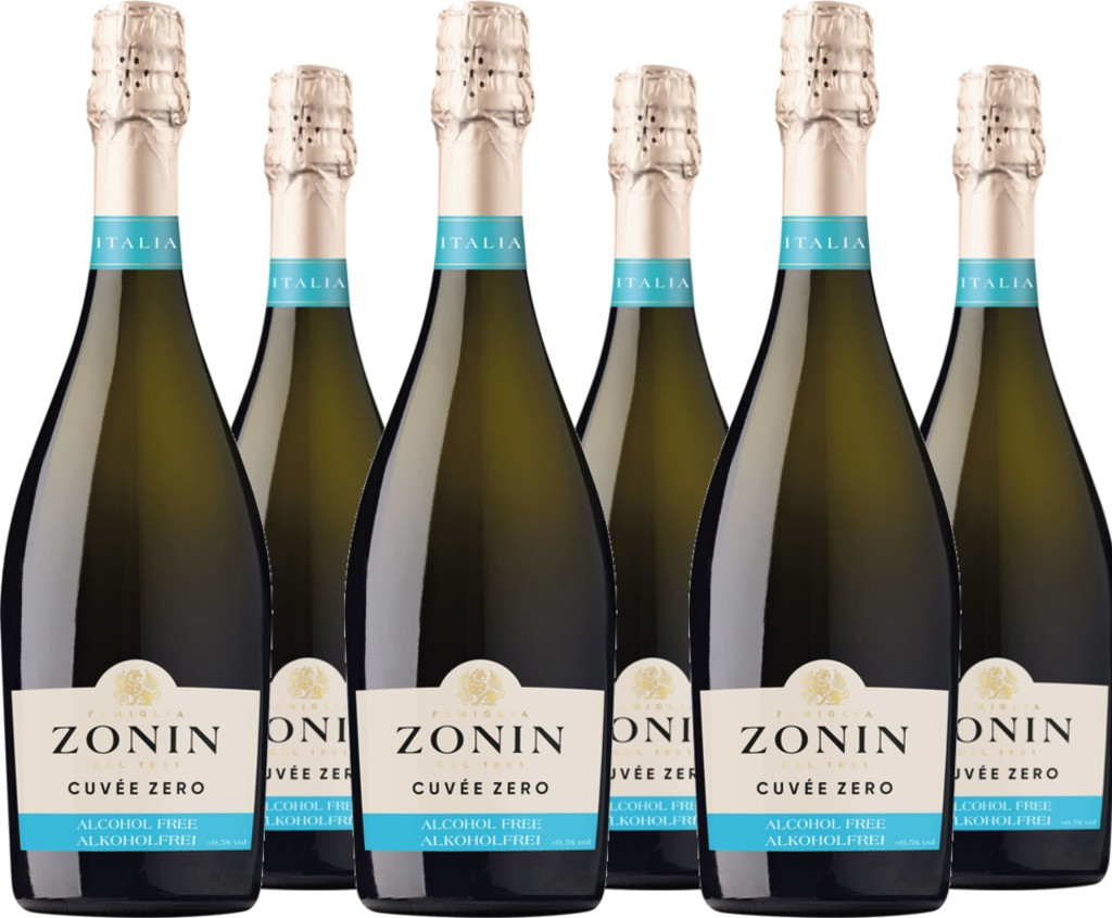 6er Vorteilspaket Zonin Vino Cuveé Zero