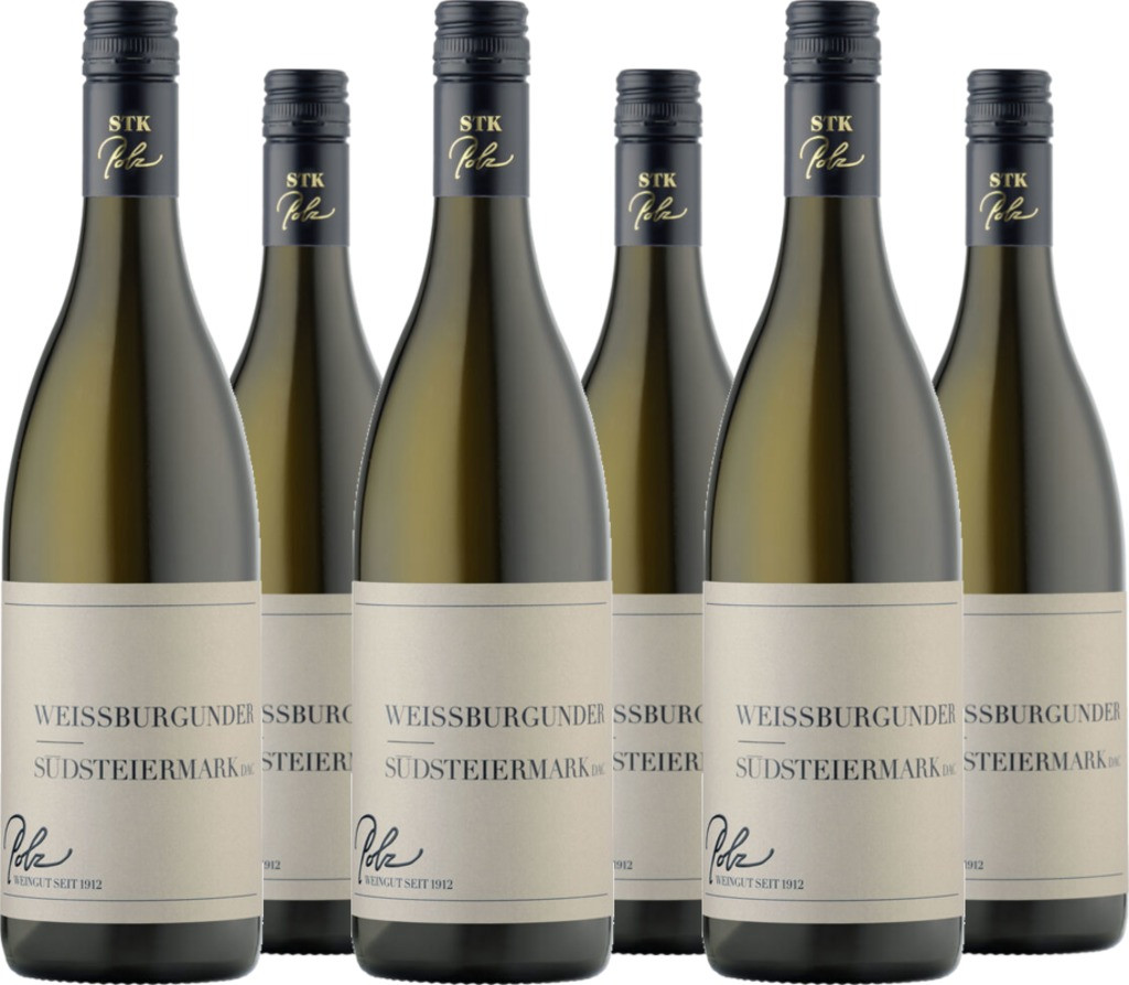 6er Vorteilspaket Weingut Erich & Walter Polz Weißburgunder DAC Steiermark