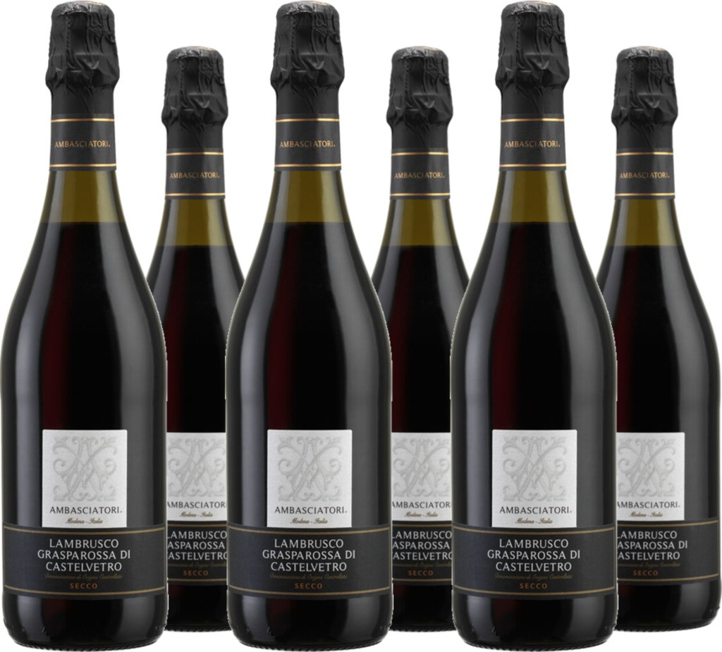 6er Vorteilspaket Lambrusco Grasparossa di Castelvetro DOC secco
