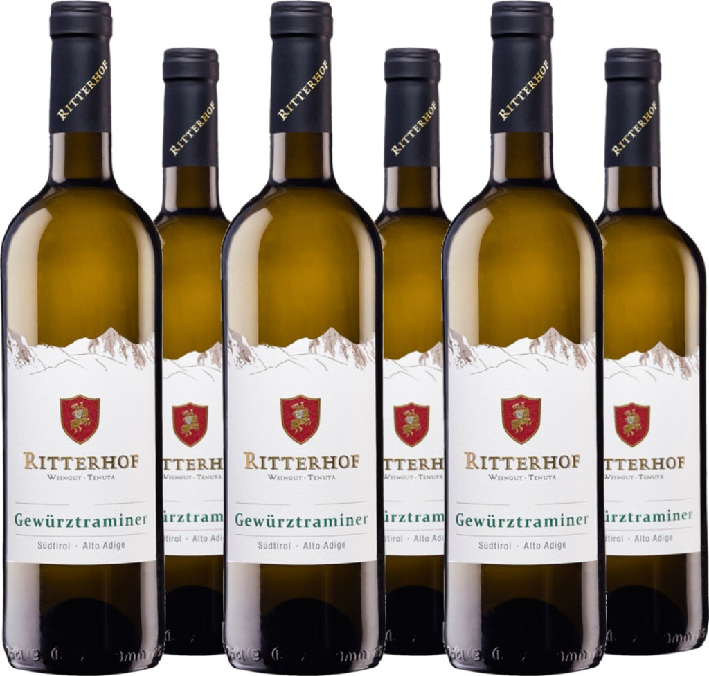 6er Vorteilspaket Weingut Ritterhof Gewürztraminer Südtirol DOC