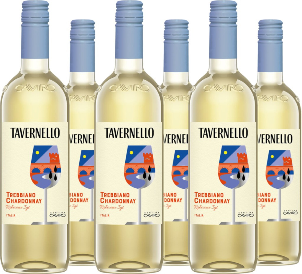 6er Vorteilspaket Trebbiano Chardonnay Rubicone IGT