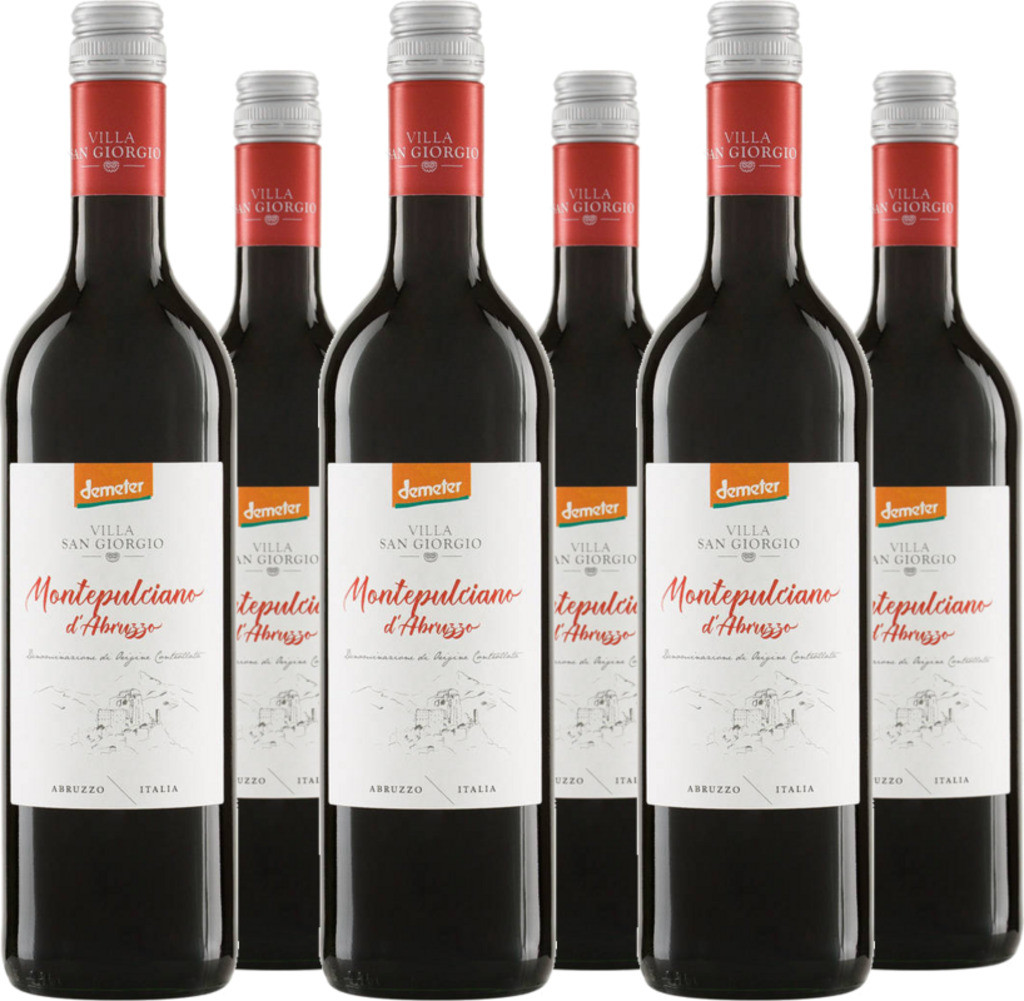 6er Vorteilspaket Montepulciano D'Abruzzo DOC Demeter
