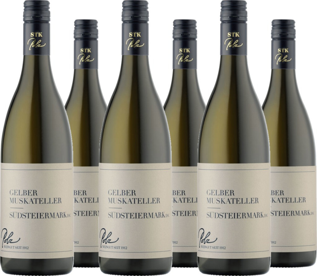 6er Vorteilspaket Weingut Erich & Walter Polz Südst. DAC Gelber Muskateller