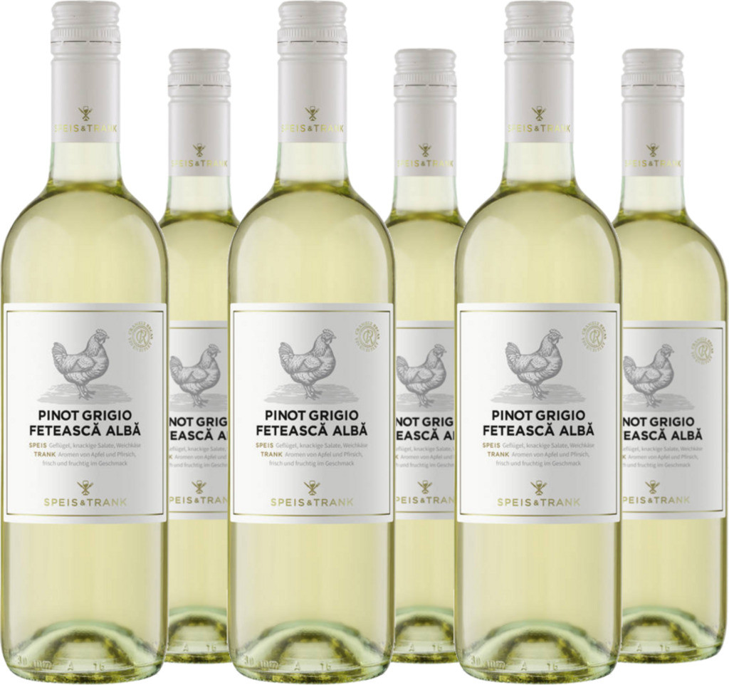 6er Vorteilspaket Recas  Pinot Grigio Feteasca Alba