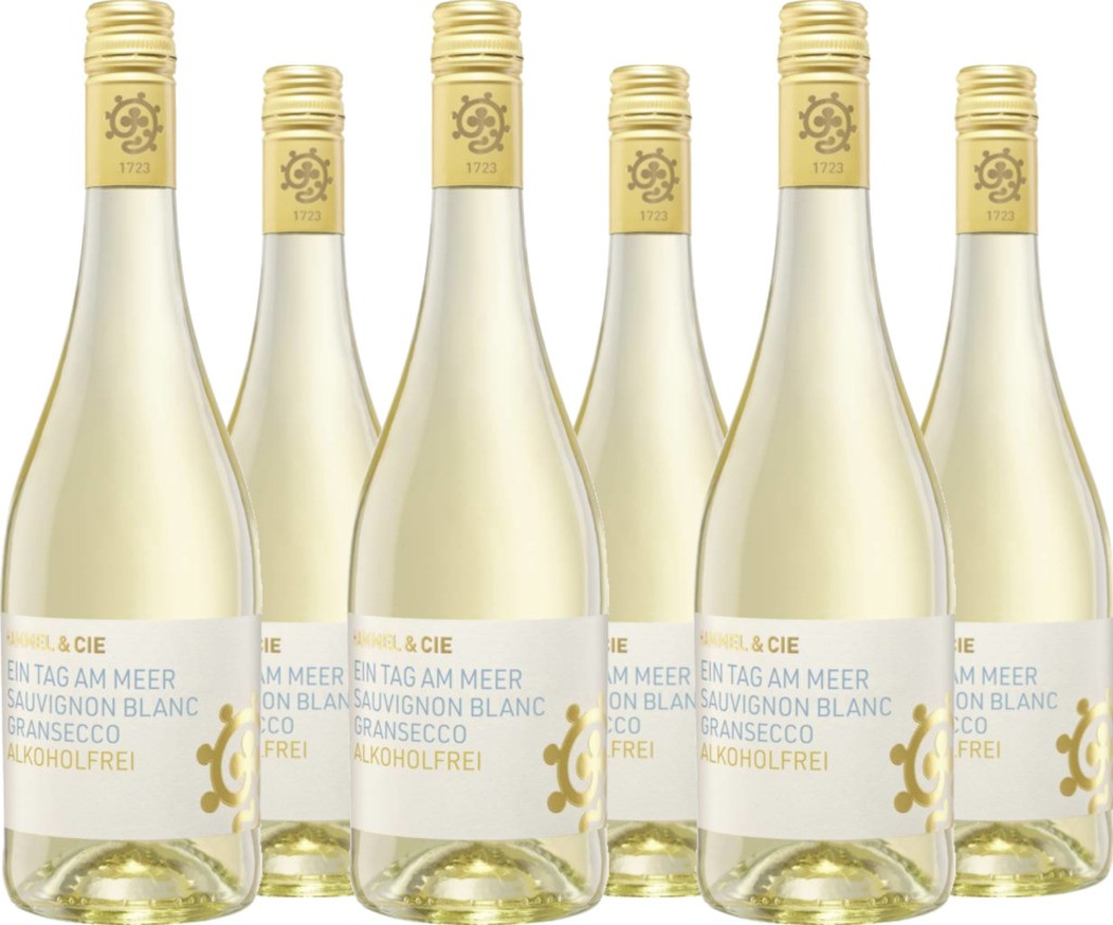 6er Vorteilspaket Ein Tag am Meer Gransecco Sauv. Blanc alkoholfrei