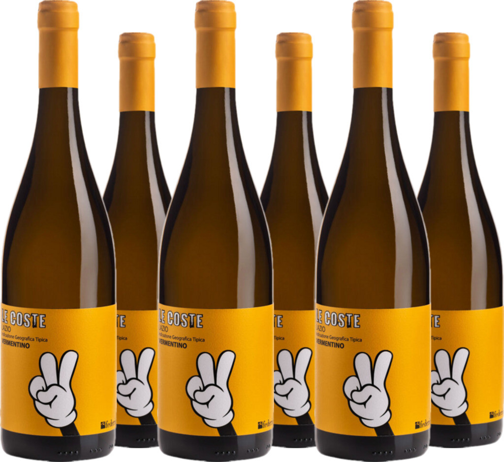 6er Vorteilspaket Le Coste Vermentino Lazio IGT