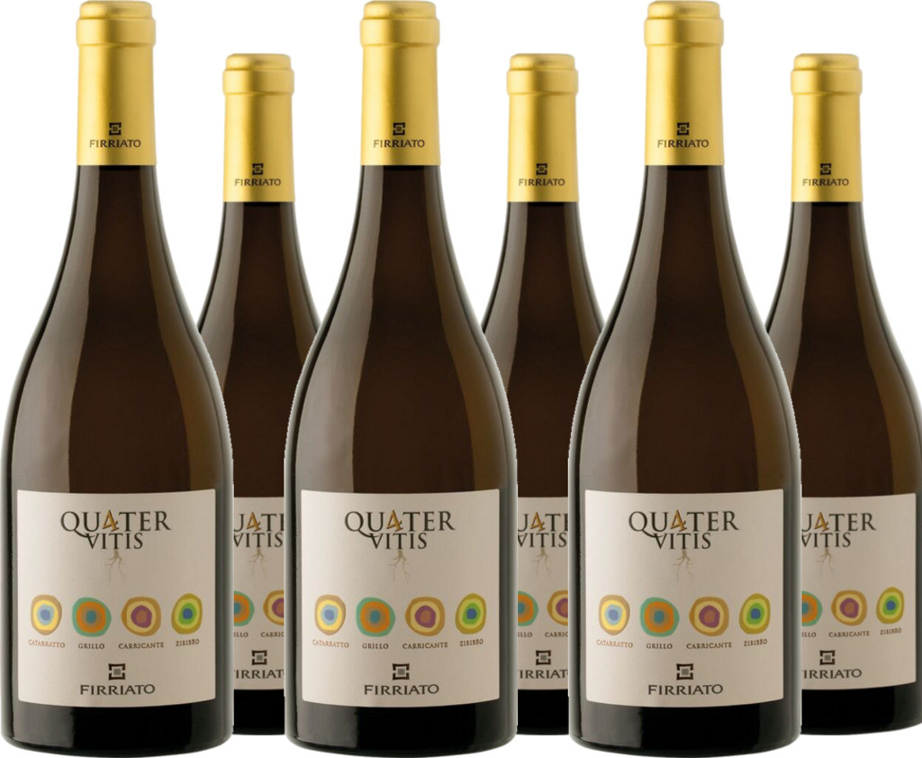 6er Vorteilspaket Quater Bianco Terre Siciliane IGT