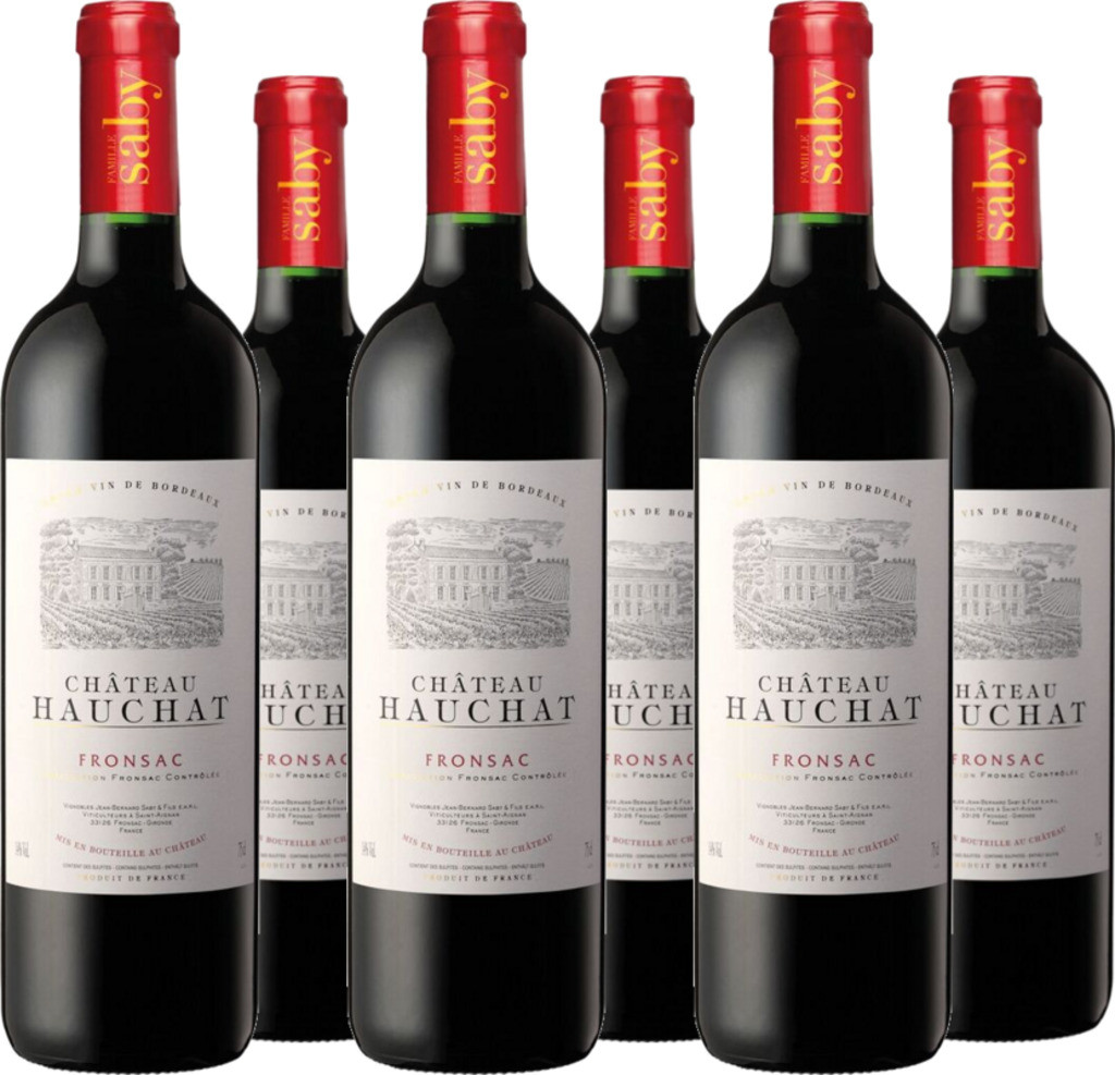 6er Vorteilspaket Château Hauchat AOC Fronsac