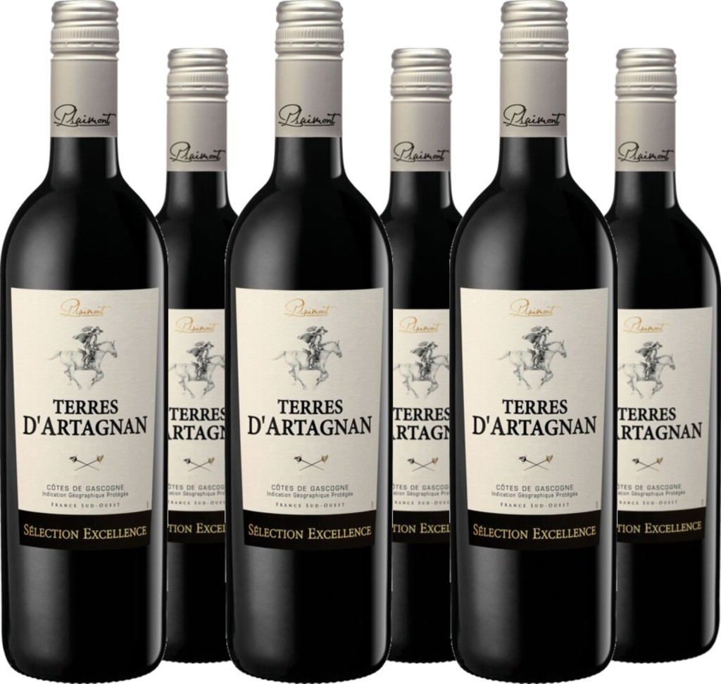 6er Vorteilspaket Terres d´Artagnan Rouge