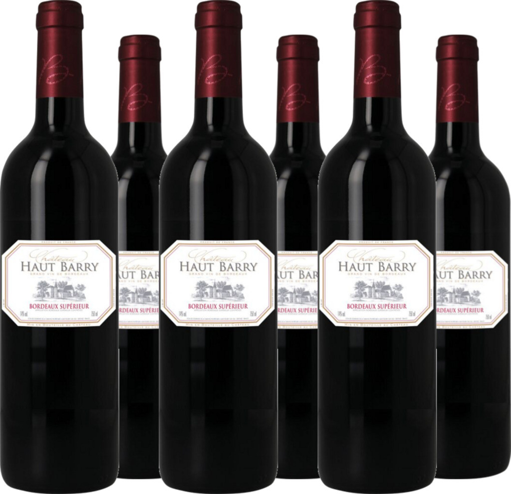6er Vorteilspaket Château Haut Barry Bordeaux Supérieur AOC
