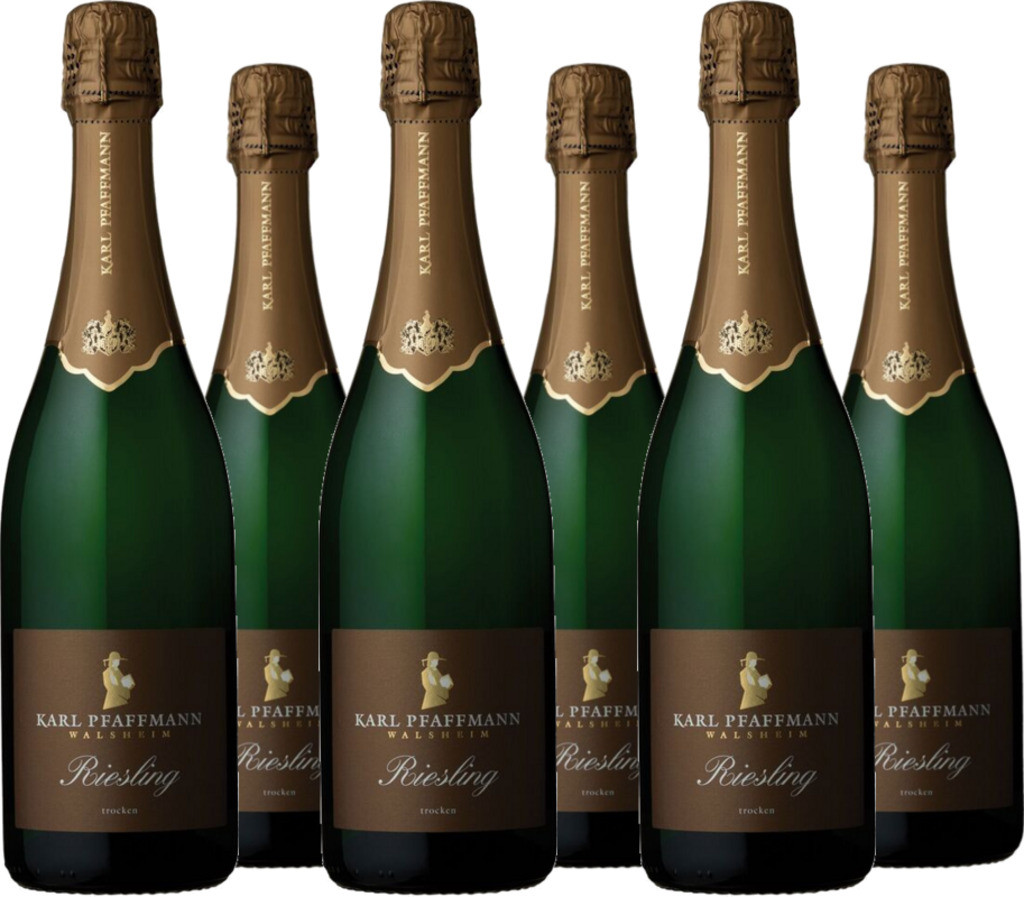 6er Vorteilspaket Riesling Sekt trocken