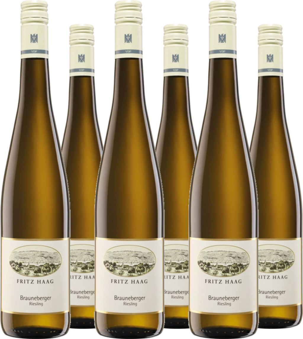 6er Vorteilspaket Brauneberger Riesling QbA trocken J