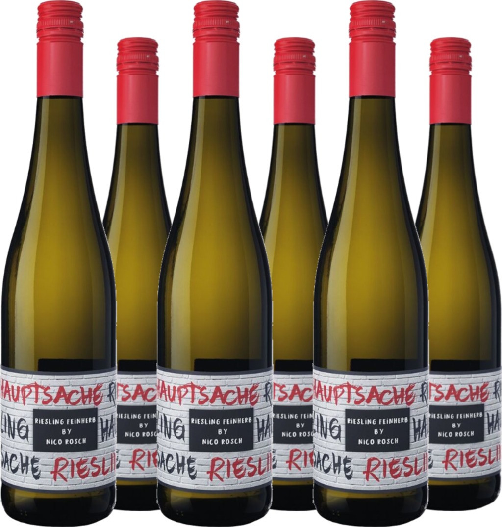 6er Vorteilspaket Hauptsache Riesling QbA feinherb