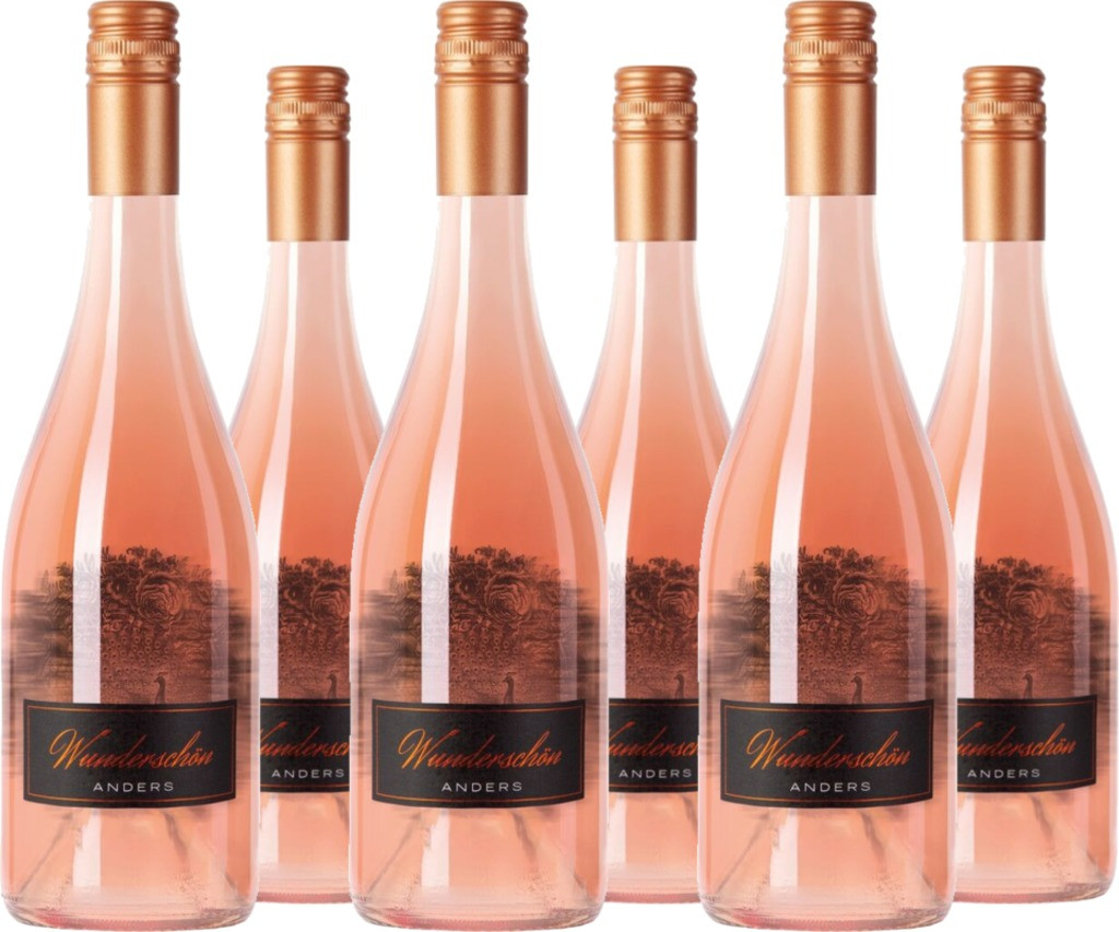 6er Vorteilspaket Wunderschön Anders Rosé QbA trocken