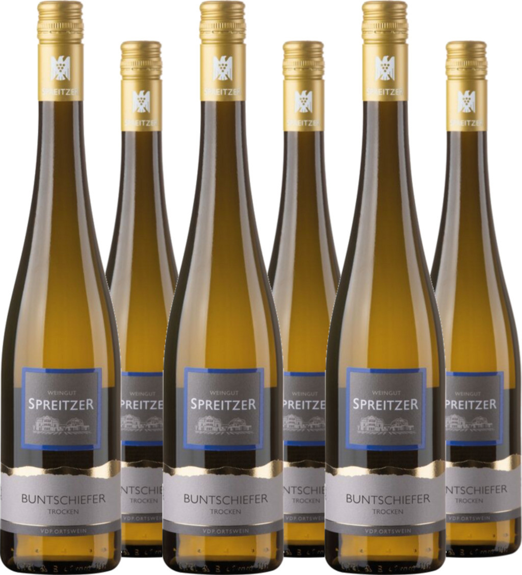 6er Vorteilspaket Spreitzer Riesling Hallgartener Buntschiefer trocken