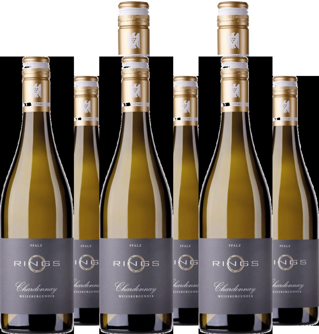 6er Vorteilspaket Chardonnay  Weissburgunder QbA trocken