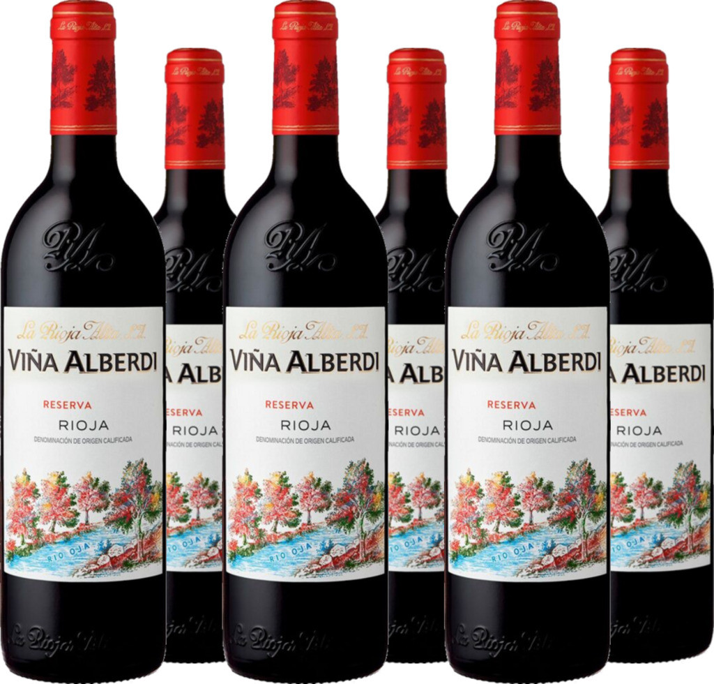 6er Vorteilspaket La Rioja Alta Viña Alberdi Rioja Reserva Rioja DOCa