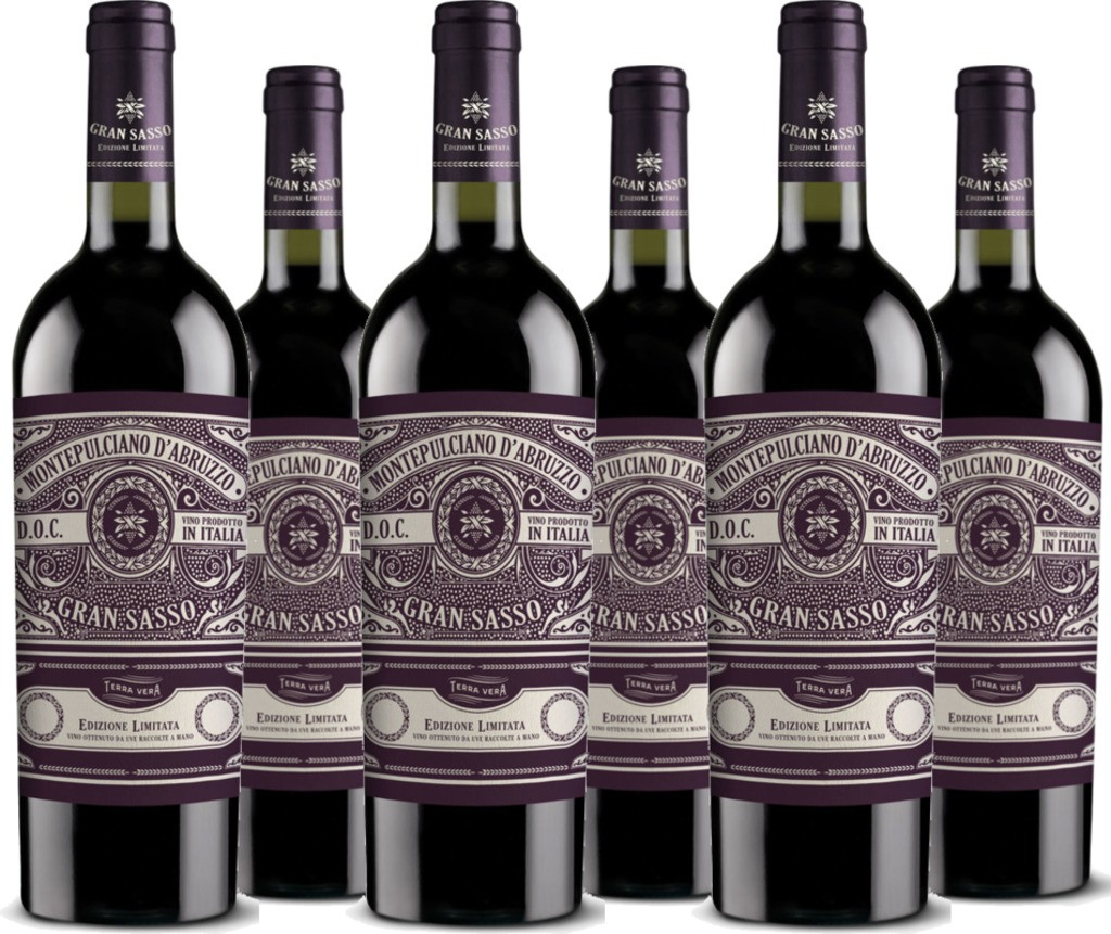 6er Vorteilspaket GRAN SASSO Montepulciano d'Abruzzo DOC Farnese