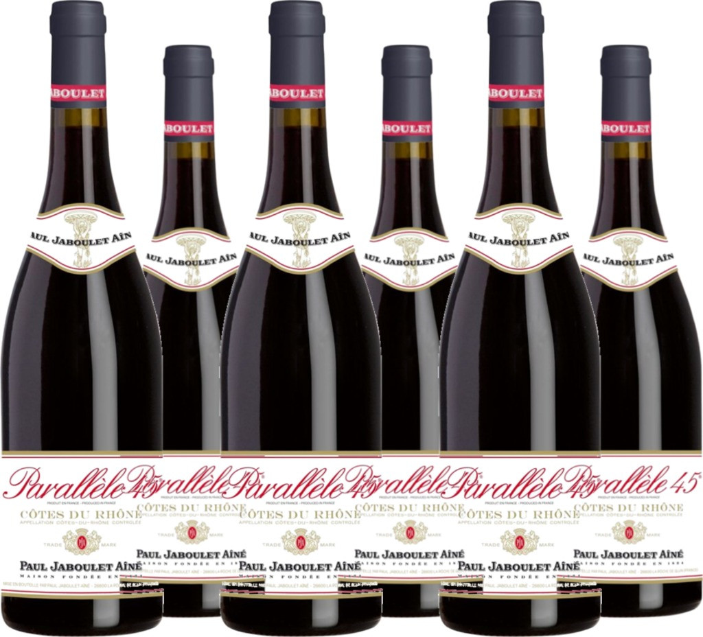 6er Vorteilspaket Jaboulet Parallele 45 Cotes du Rhone Rouge