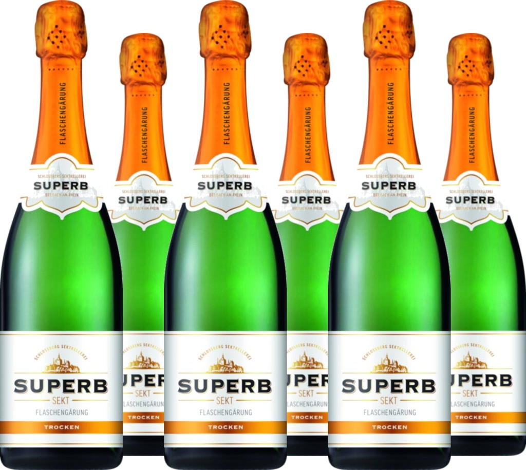 6er Vorteilspaket Superb Sekt trocken