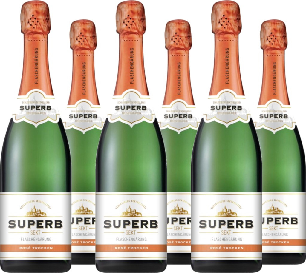 6er Vorteilspaket Superb Sekt Rosé