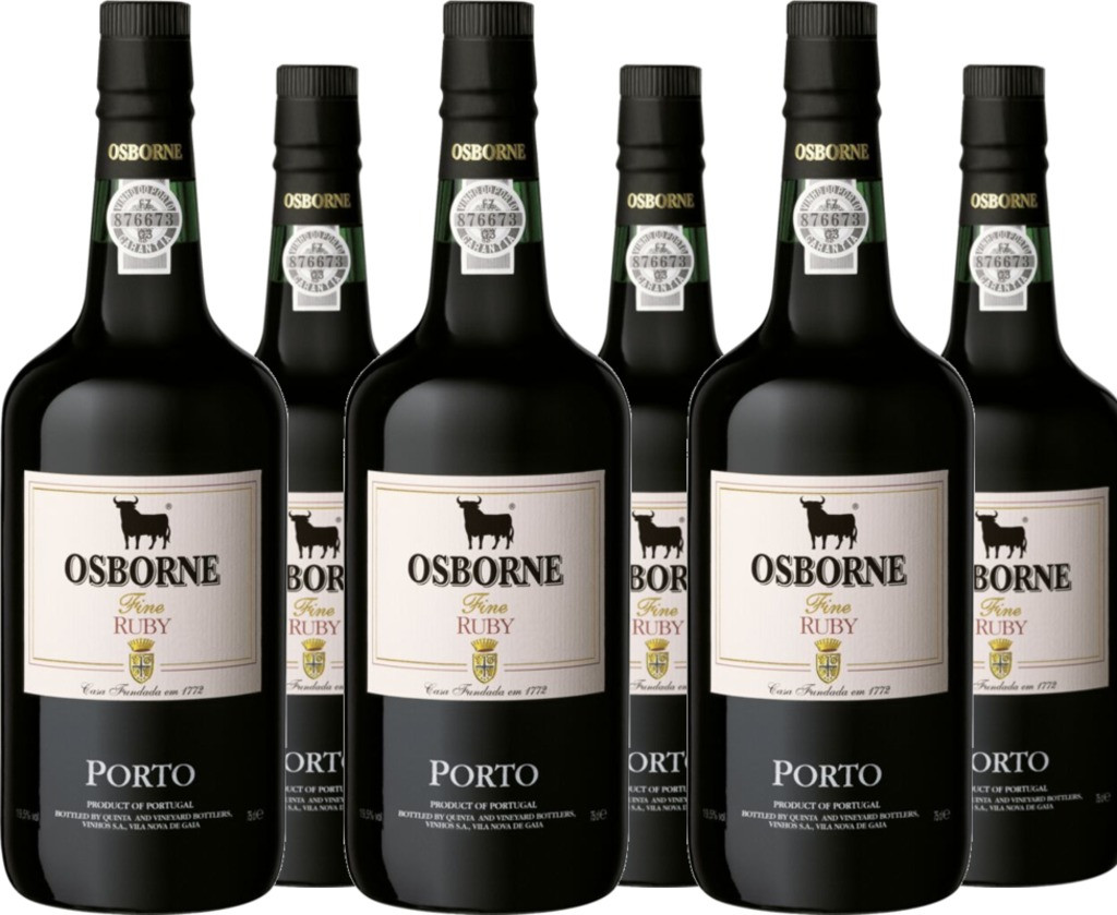 6er Vorteilspaket Osborne Ruby Port 19,5% vol