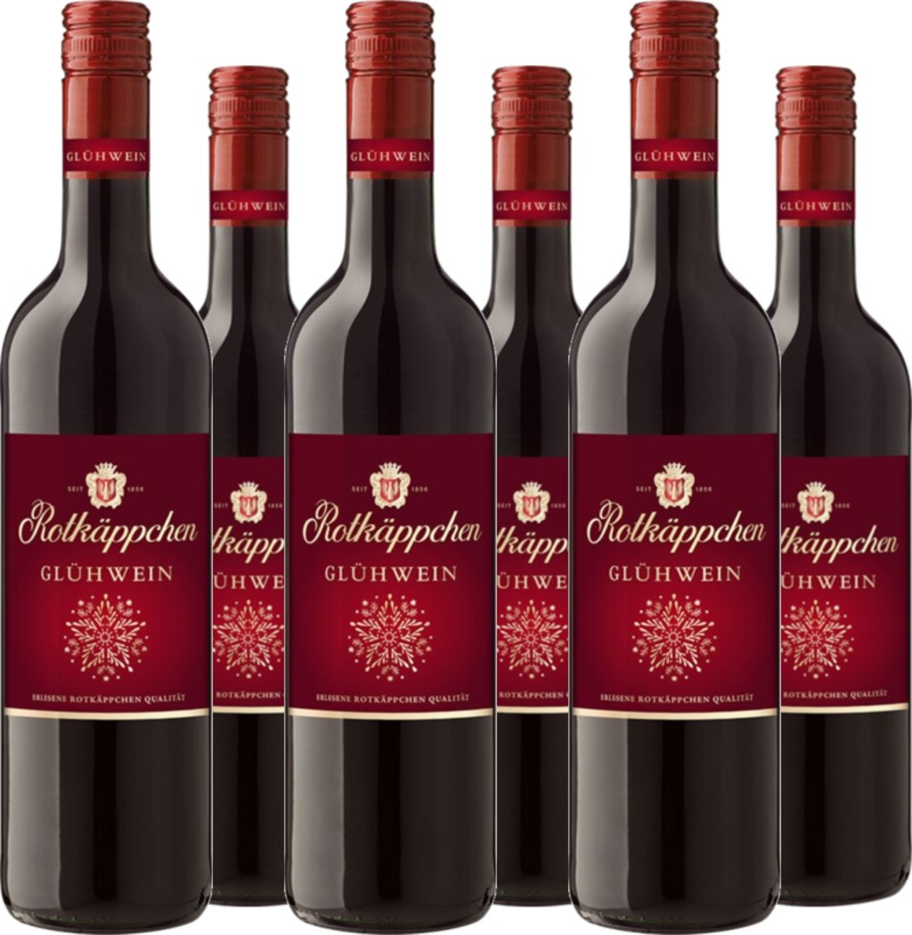 6er Vorteilspaket Rotkäppchen Glühwein Rot