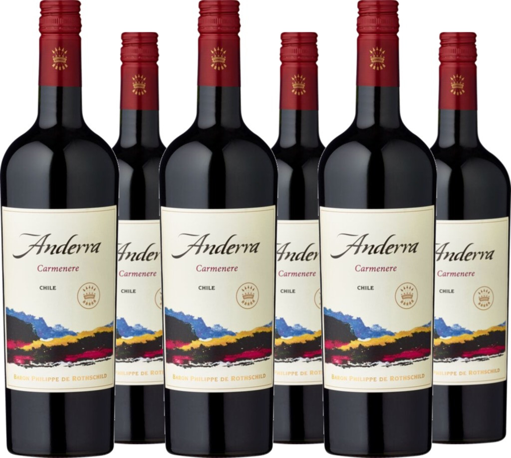 6er Vorteilspaket Anderra Carmenère Valle Central