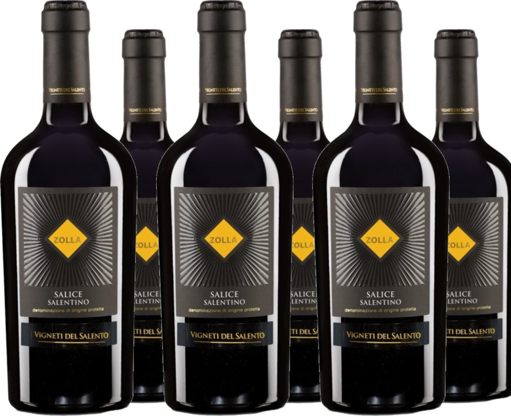 6er Vorteilspaket Farnese Zolla Salice Salentino