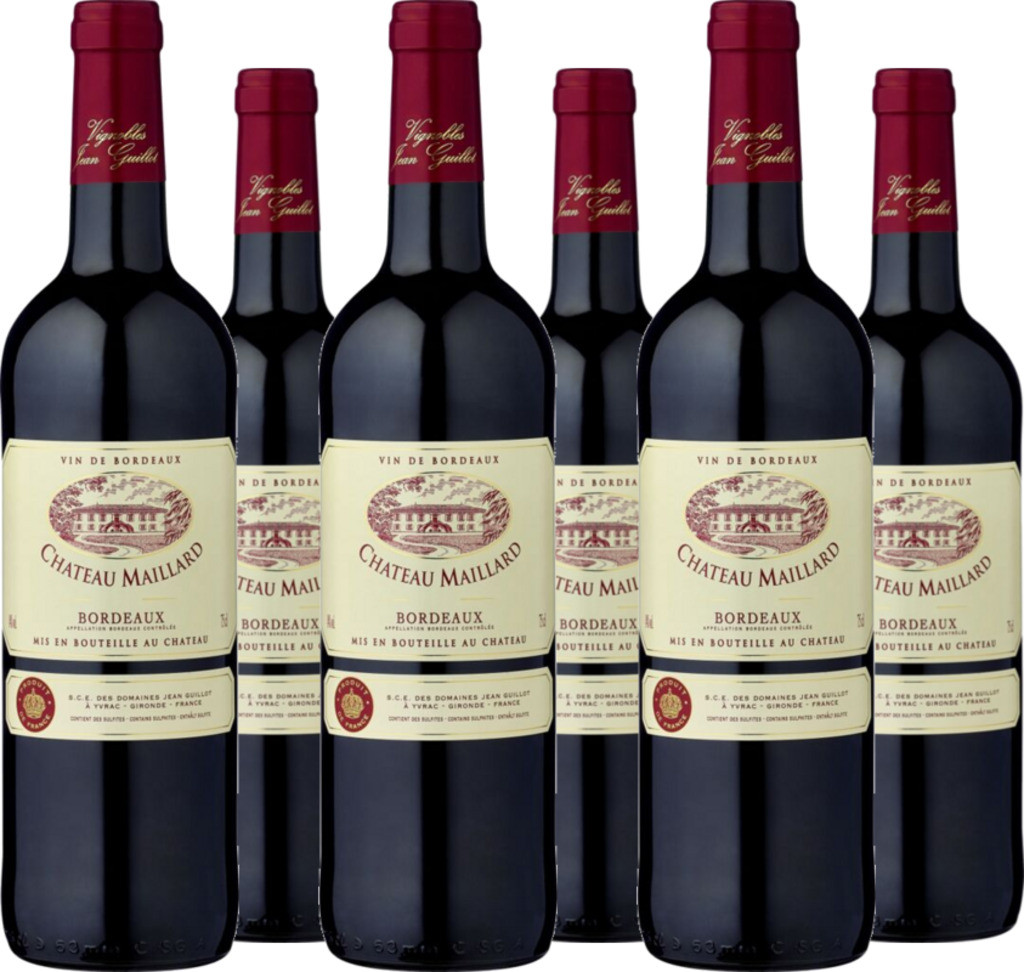 6er Vorteilspaket Chateau Maillard Bordeaux AOC