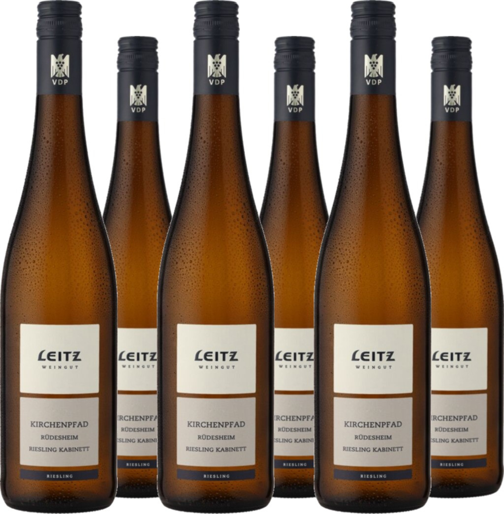 6er Vorteilspaket Leitz Rüdesheimer Kirchenpfad Riesling Kabinett feinherb