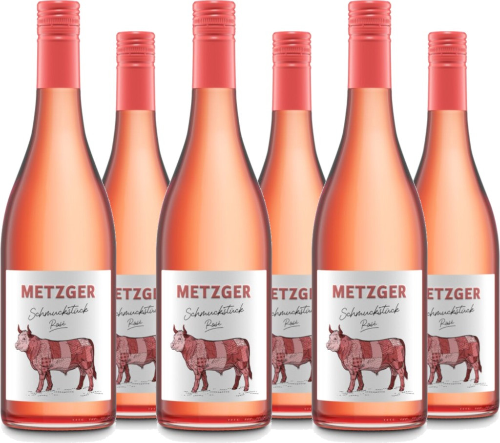 6er Vorteilspaket Metzger Schmuckstück Rosé