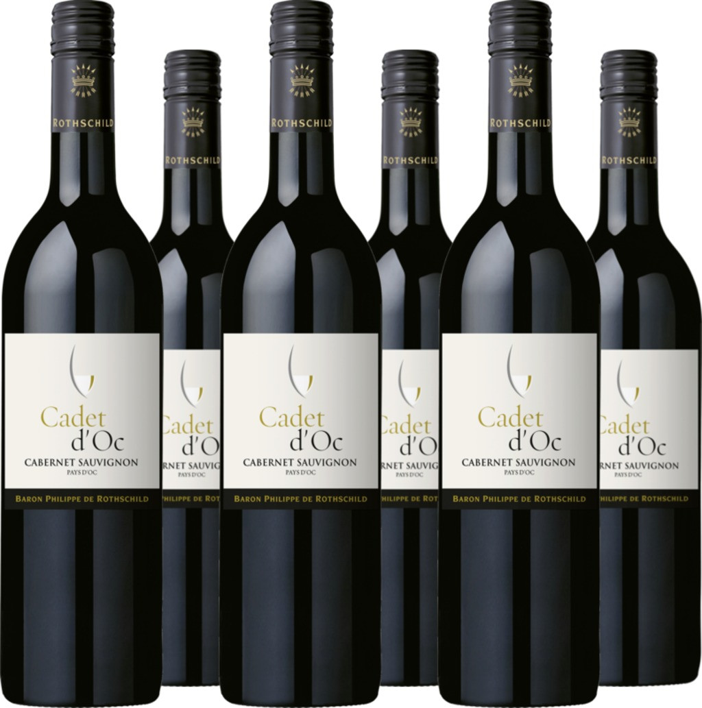 6er Vorteilspaket Cadet d'Oc Cabernet Sauvignon Pays d'Oc IGP