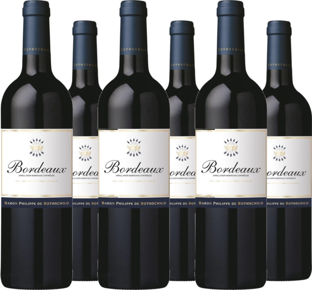 6er Vorteilspaket Rouge Bordeaux AOC