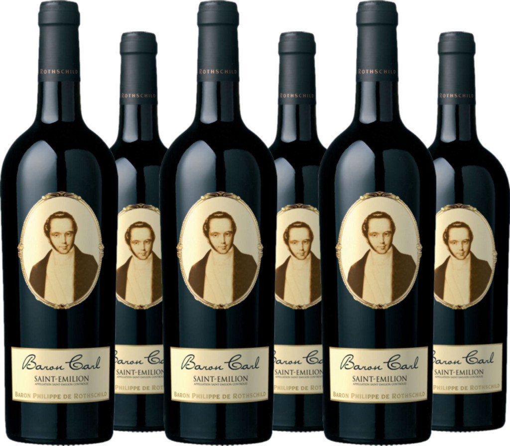 6er Vorteilspaket Baron Carl Saint-Émilion AOC