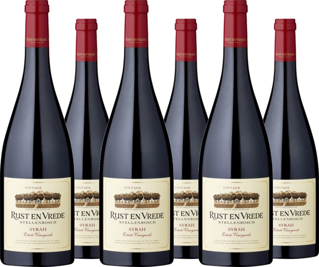 6er Vorteilspaket Rust en Vrede Estate Vineyards Syrah Stellenbosch