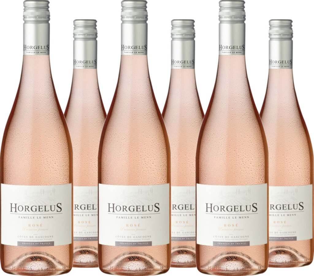 6er Vorteilspaket Horgelus Rosé Côtes de Gascogne I.G.P.