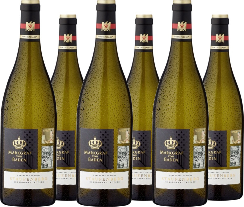 6er Vorteilspaket Durbacher Schloss Staufenberg Chardonnay VDP Erste Lage - trocken