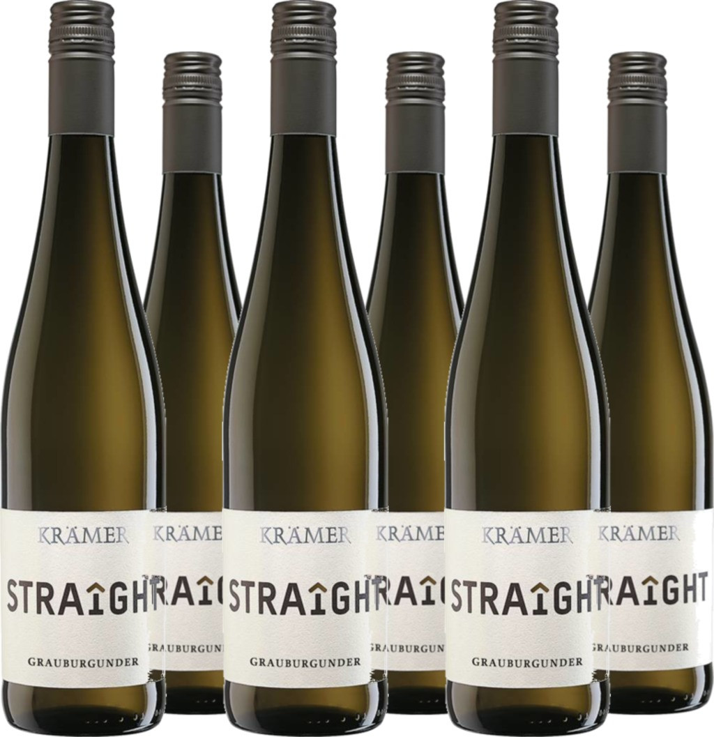 6er Vorteilspaket Krämer Straîght Grauburgunder QbA trocken