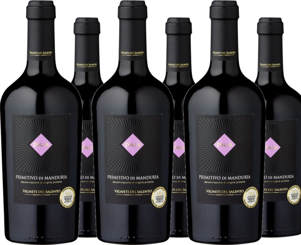 6er Vorteilspaket Zolla Primitivo di Manduria DOP