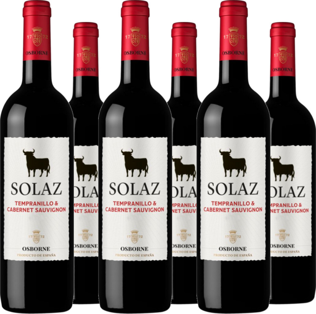 6er Vorteilspaket Solaz Tempranillo / Cabernet Sauvignon