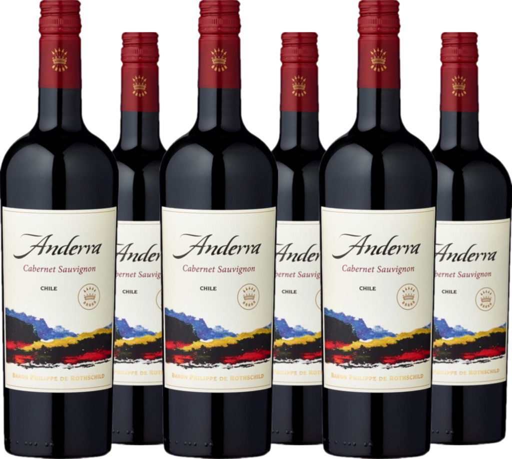 6er Vorteilspaket Anderra Cabernet Sauvignon Valle Central