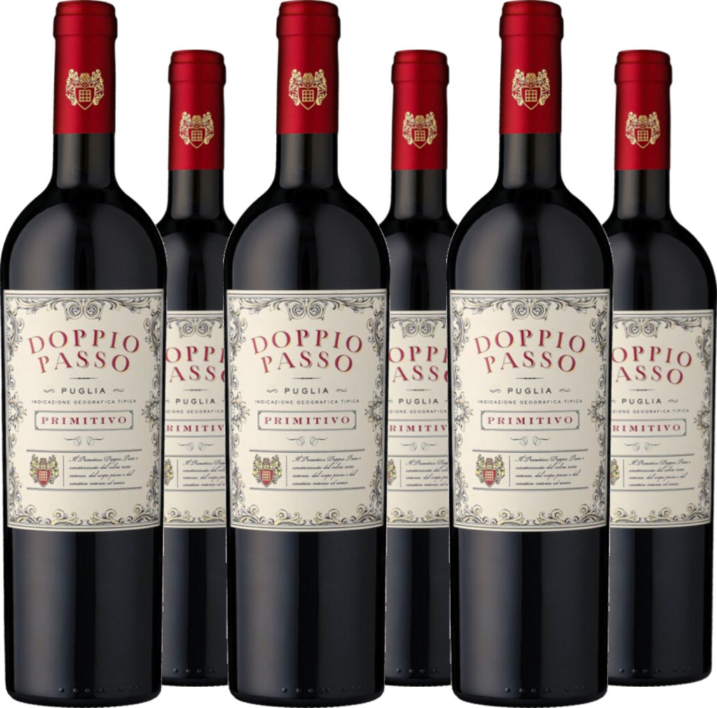 6er Vorteilspaket Doppio Passo Primitivo Puglia IGT