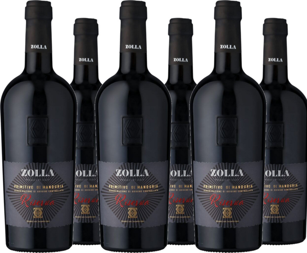 6er Vorteilspaket Farnese Zolla Primitivo Riserva