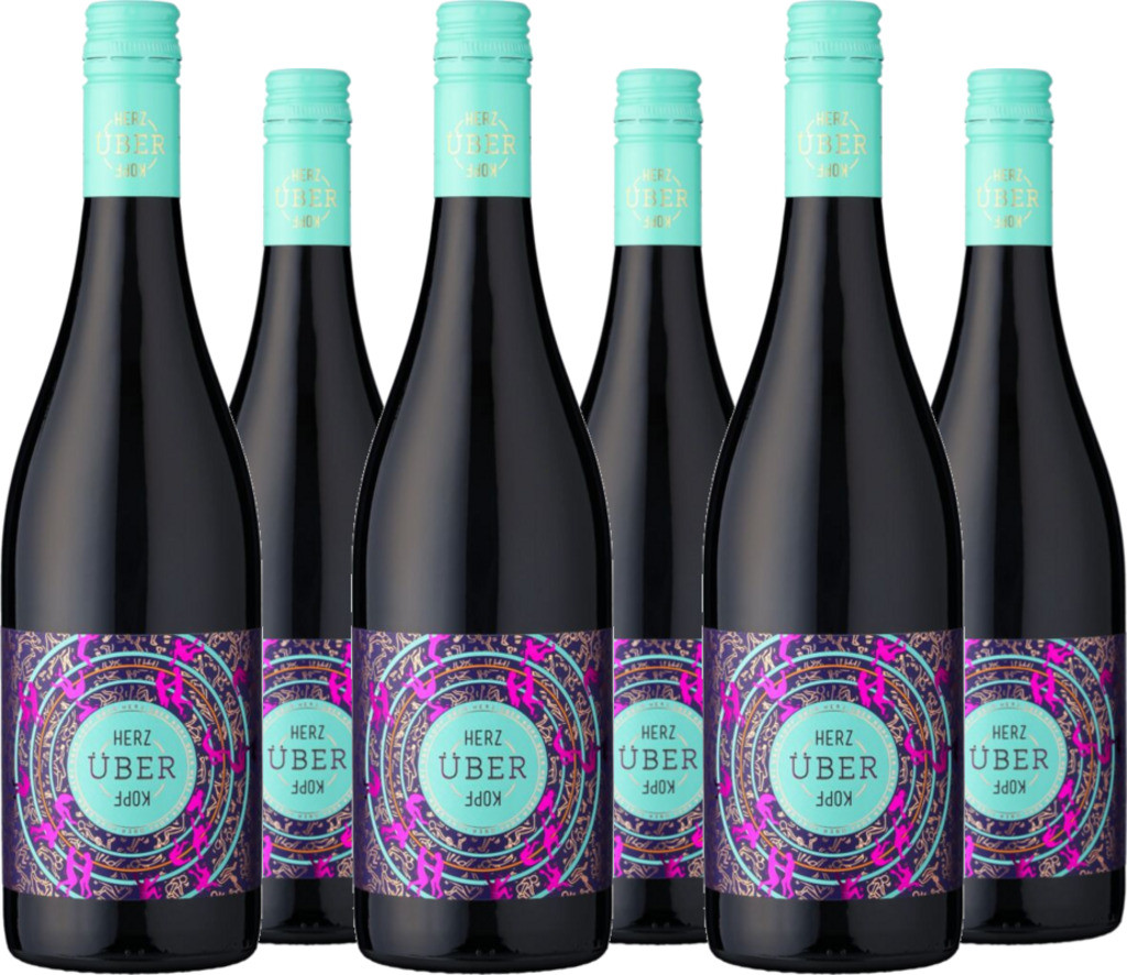 6er Vorteilspaket 'Herz über Kopf' Rotwein Cuvée