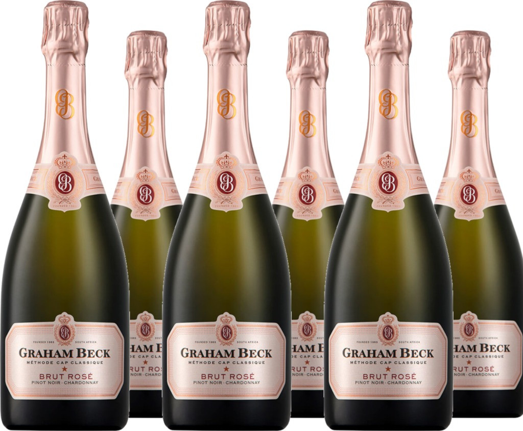 6er Vorteilspaket Graham Beck Cap Classique Brut Rosé NV